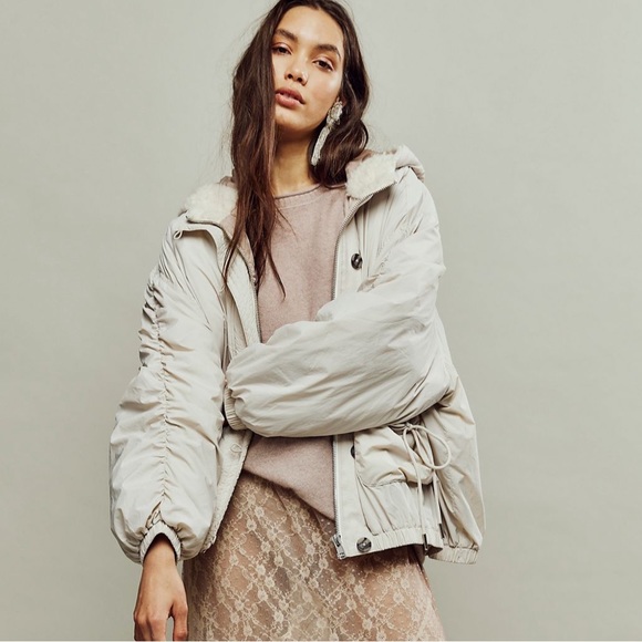 Free People Lillian Bomber in Washed Out size Medium NWT - Picture 1 of 14